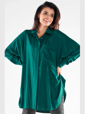 Awama Awama Camicia A528 Verde Basic Fit