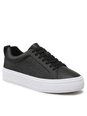 Tommy Hilfiger Tommy Hilfiger Сникърси Embossed Vulc FW0FW07376 Черен