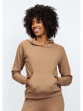 DKaren Sport DKaren Sport Bluza Seattle Brązowy Slim Fit