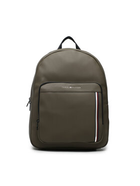 Tommy Hilfiger Tommy Hilfiger Kuprinės Th Pique Pu Backpack AM0AM11317 Chaki