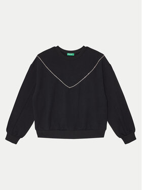 United Colors Of Benetton United Colors Of Benetton Μπλούζα 30L3C10KW Μαύρο Regular Fit
