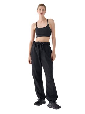 4F 4F Kalhoty z materiálu 4FRSS24TTROF1330-20S Černá Oversize