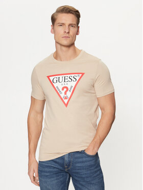 Guess Guess T-Shirt M2YI71 I3Z14 Μπεζ Slim Fit