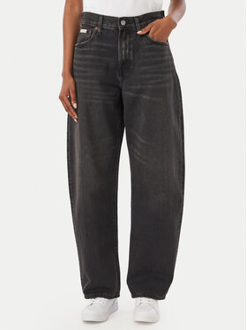 Calvin Klein Jeans Calvin Klein Jeans Jeans hlače LV047F686G Črna Barrel Fit