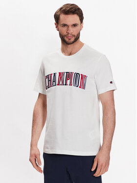 Champion Champion T-Shirt Bookstore 218512 Biały Regular Fit