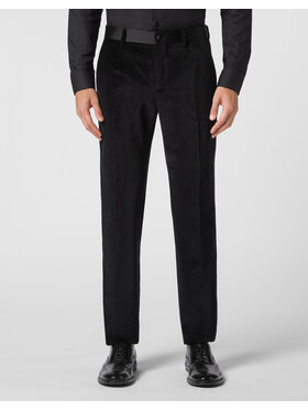 PHILIPP PLEIN PHILIPP PLEIN Spodnie materiałowe 1567 Czarny Regular Fit