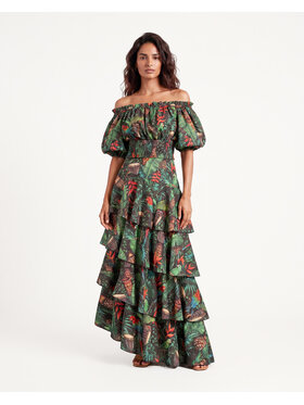 Castellani Castellani Spódnica maxi Spódnica Belisa Zielony Regular Fit
