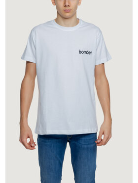 The Bomber The Bomber T-shirt The Bomber Logo Bianco Shirt Fit