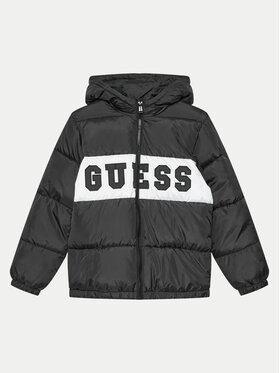 Guess Guess Μπουφάν πουπουλένιο L4YL16 WGB60 Μαύρο Regular Fit