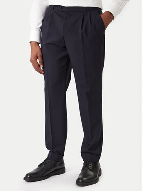 BOSS BOSS Riidest püksid C-Perin-DPL 50545822 Tumesinine Tapered Fit