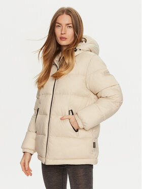 Napapijri Napapijri Winterjacke A-Box Logo NP0A4HZ2 Beige Regular Fit