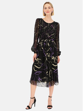 Potis & Verso Potis & Verso Sukienka elegancka Aster Czarny Regular Fit