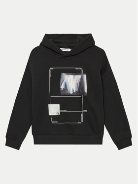 Calvin Klein Jeans Calvin Klein Jeans Суитшърт City Photo Print IB0IB02262 Черен Relaxed Fit