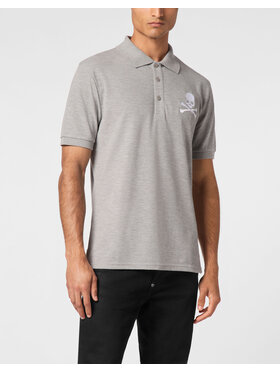 PHILIPP PLEIN PHILIPP PLEIN Polokošeľa 9407 Sivá Slim Fit