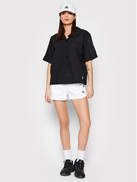 adidas adidas Πουκάμισο HC2055 Μαύρο Relaxed Fit