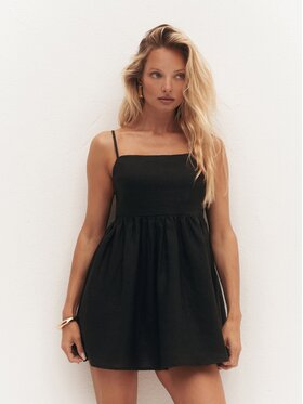 Le Collet Le Collet Sukienka letnia HARLOW Czarny Short Fit