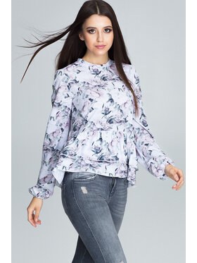 FIGL FIGL Bluzka M594 Kolorowy Regular Fit