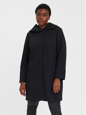 Vero Moda Curve Demisezoninis paltas Verodona 10276376 Juoda Regular Fit