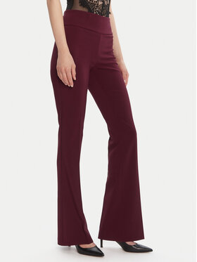 Rinascimento Rinascimento Hlače CFC0125318003 Tamnocrvena Flare Fit