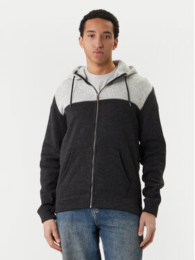 Quiksilver Quiksilver Суитшърт Keller Block Zip EQYFT05122 Сив Regular Fit