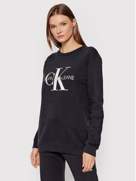 Calvin Klein Jeans Calvin Klein Jeans Sweatshirt Core Monogram Logo J20J207877 Schwarz Relaxed Fit