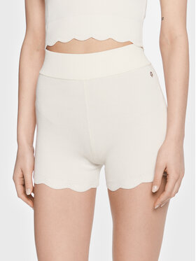 Guess Guess Športové kraťasy W3GZ01 Z2Z80 Biela Slim Fit