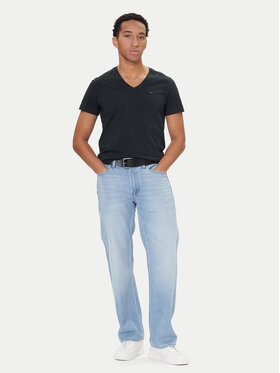Tommy Jeans Tommy Jeans Majica DM0DM04410 Črna Regular Fit