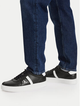 Calvin Klein Calvin Klein Sneakers Classic Cups Lace Lth Emb Tongue HM0HM02237 Nero