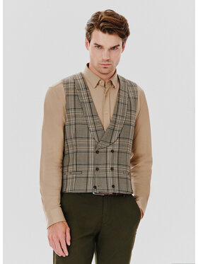 Pako Lorente Pako Lorente Kamizelka P24WP-8X-014 Brązowy Slim Fit