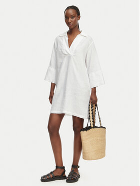 Gant Gant Ljetna haljina 4503508 Bijela Relaxed Fit