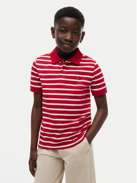 Tommy Hilfiger Tommy Hilfiger Tricou polo Flag KB0KB09103 Roșu Regular Fit