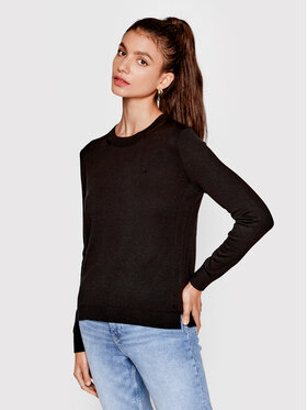 Calvin Klein Calvin Klein Sweter Silk Essential K20K203695 Czarny Regular Fit