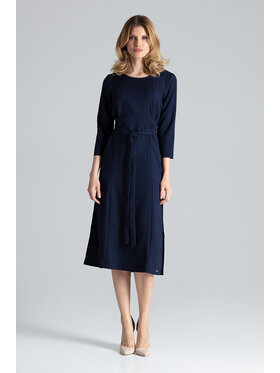 FIGL FIGL Sukienka M631 Granatowy Regular Fit