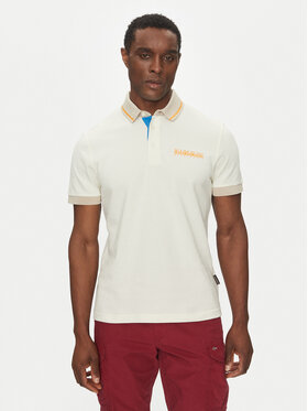 Napapijri Napapijri Tricou polo E-Zeri NP0A4ID4 Écru Regular Fit