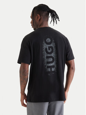 HUGO HUGO T-Shirt Spray 50559731 Czarny Relaxed Fit