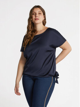 Fiorella Rubino Fiorella Rubino Bluzka 2739T002226N034 Niebieski Regular Fit