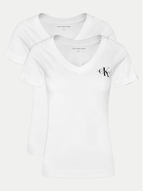 Calvin Klein Jeans Calvin Klein Jeans Komplet t-shirtów J20J223447 Biały Regular Fit