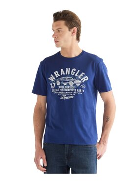 Wrangler Wrangler T-Shirt 112387018 Niebieski Regular Fit