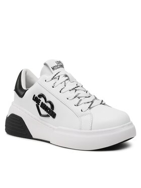 LOVE MOSCHINO LOVE MOSCHINO Sneakersy JA15105G1HIA110A Biela