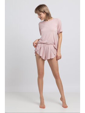 LaLupa  LaLupa Szorty piżamowe LA045 Różowy Comfortable Fit