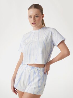 Guess Guess T-Shirt 174487 Fioletowy Classic Fit