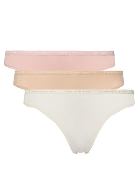 Tommy Hilfiger Tommy Hilfiger Komplektas: 3 siaurikių poros UW0UW05882 Spalvota