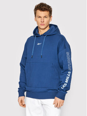 Reebok Reebok Sweatshirt Les Mills Dreamblend HD4145 Bleu marine Slim Fit