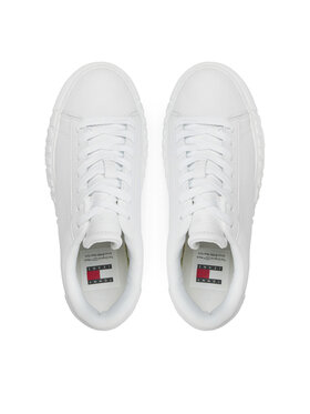 Tommy Jeans Tenisice Tjw Leather Cupsole Ess EN0EN02507 Bijela