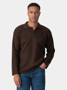 TeeShoppen TeeShoppen Polo 'Basic Collection' Brązowy Regular Fit