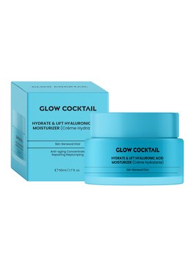 Glow Cocktail Glow Cocktail Krem Nawilżający i Ujędrniający z Kwasem Hialuronowym 50 ml Krem do twarzy