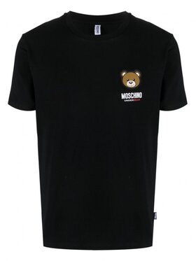 MOSCHINO MOSCHINO Tričko V1A0701 4410 UnderBear Čierna Slim Fit