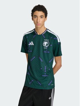 adidas adidas Koszulka techniczna Saudi Arabia Zielony Slim Fit