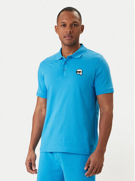 KARL LAGERFELD KARL LAGERFELD Polo 745710 562224 Niebieski Regular Fit
