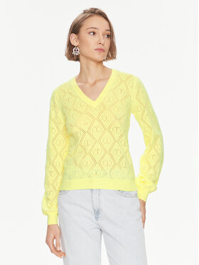 TWINSET TWINSET Sweter 241TP3074 Żółty Regular Fit